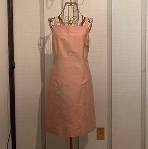Blush Silk Sheath Dress